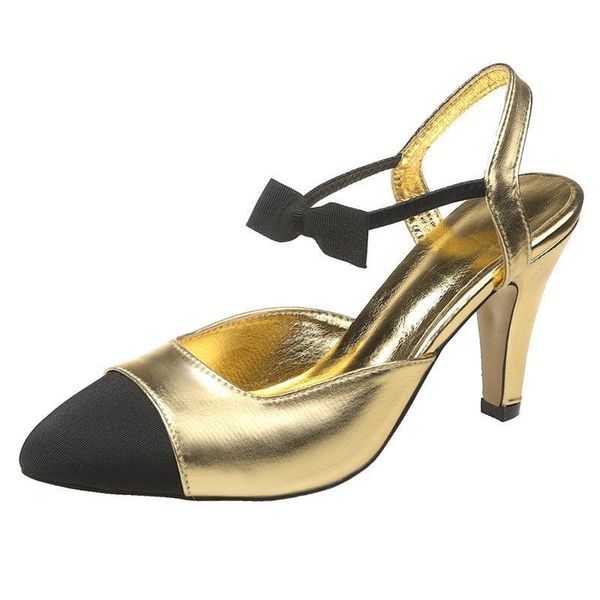 sandals 2021 summer women's elastic tapered heel golden temperament ladies high heels pointed toe baotou, Black
sandals 2021 summer women's elastic tapered heel golden temperament ladies high heels pointed toe baotou, Black