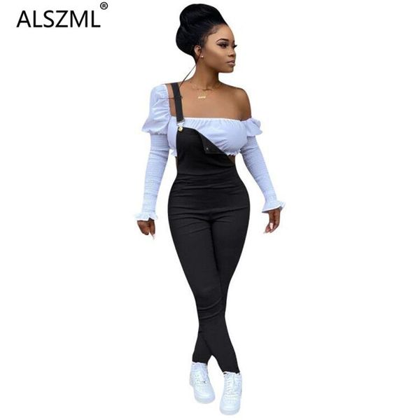 women's jumpsuits & rompers women fashion design black jumpsuit one piece lady casual body femme, Black;white
women's jumpsuits & rompers women fashion design black jumpsuit one piece lady casual body femme, Black;white