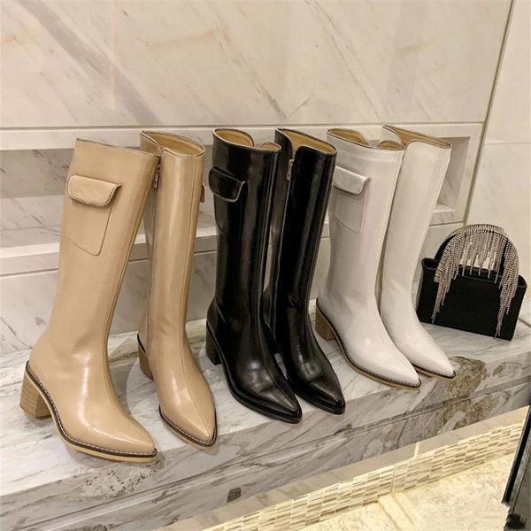 boots 2021 autumn and winter pointed toe zipper leather women's are thin thick-heeled british high-tube knight, Black
boots 2021 autumn and winter pointed toe zipper leather women's are thin thick-heeled british high-tube knight, Black
