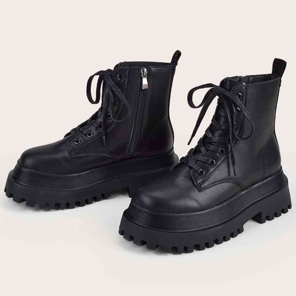boots brand design cool chic non-slip tire sole shoelaces ankle fashion winter shoes boots women sf0u, Black
boots brand design cool chic non-slip tire sole shoelaces ankle fashion winter shoes boots women sf0u, Black