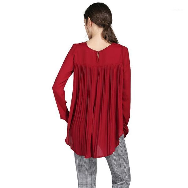 women's blouses & shirts women casual loose chiffon blouse long sleeve solid crimp plus size blusas s-5xl, White
women's blouses & shirts women casual loose chiffon blouse long sleeve solid crimp plus size blusas s-5xl, White