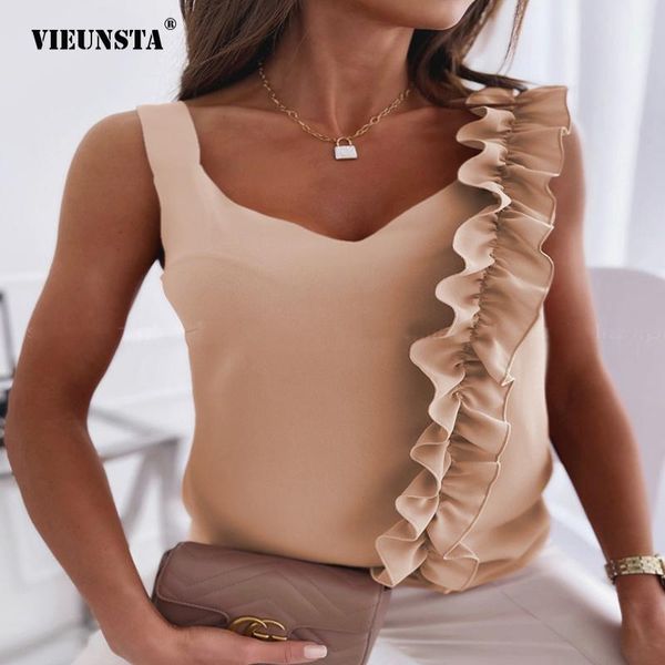 women's t-shirt 2021 summer design sense short simplicity solid color modal slim fashion casual v-neck backless ruffle shirt, White
women's t-shirt 2021 summer design sense short simplicity solid color modal slim fashion casual v-neck backless ruffle shirt, White