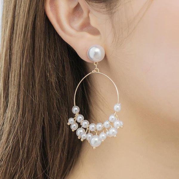 pearl earring of temperament tide web celebrity joker individual character female condole pendant tassel eardrop hoop & huggie, Golden;silver
pearl earring of temperament tide web celebrity joker individual character female condole pendant tassel eardrop hoop & huggie, Golden;silver