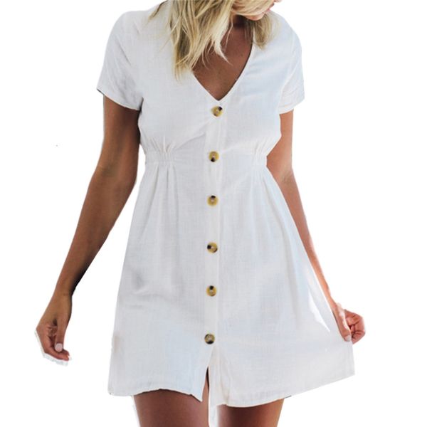 womens casual solid v neck button down loose short sleeve dress summer clothes for women sukienki damskie, Black;gray
womens casual solid v neck button down loose short sleeve dress summer clothes for women sukienki damskie, Black;gray