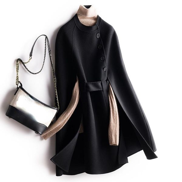 women's wool & blends autumn 2021 cloak women spring black long female jacket belt woolen overcoat korean clothes manteau femme gmm48
women's wool & blends autumn 2021 cloak women spring black long female jacket belt woolen overcoat korean clothes manteau femme gmm48