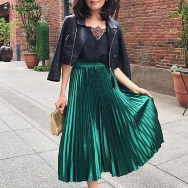 skirts women ladies fashion high waist loose maxi skirt pleated retro elastic long casual solid bottoms, Black
skirts women ladies fashion high waist loose maxi skirt pleated retro elastic long casual solid bottoms, Black