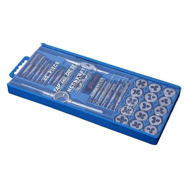 hand tools 40pcs multifunction metric/imperial tap and die wrench set external thread cutting tapping tool kit screwdriver
hand tools 40pcs multifunction metric/imperial tap and die wrench set external thread cutting tapping tool kit screwdriver
