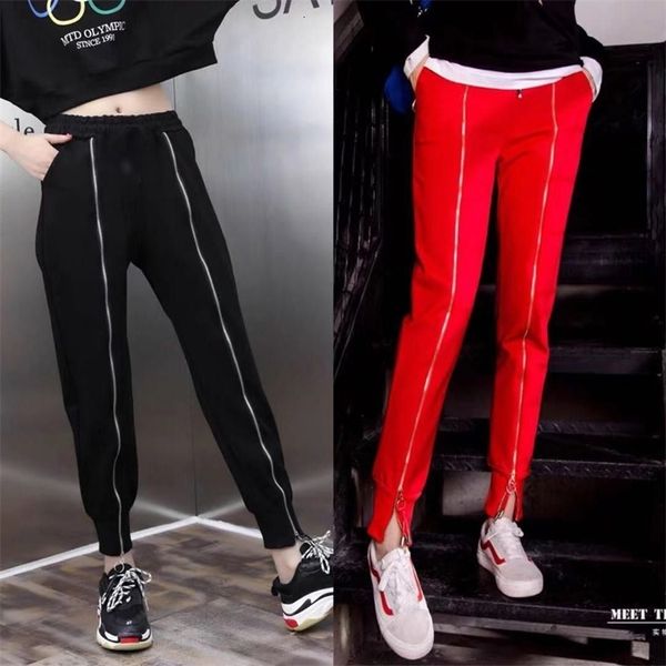 women's jeans fashion loose harem pants red black solid zipper casual sports summer korean joggers streetwear sweatpants vwkt, Blue
women's jeans fashion loose harem pants red black solid zipper casual sports summer korean joggers streetwear sweatpants vwkt, Blue