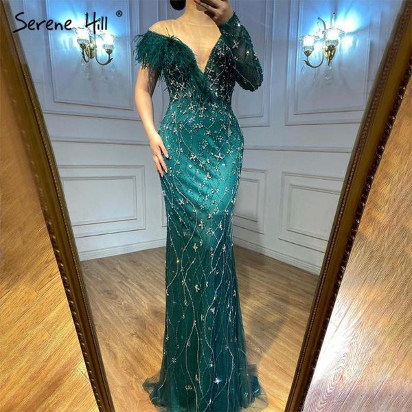 party dresses serene hill grey mermaid luxury evening gowns 2021 feather beaded elegant for women la71174, White;black
party dresses serene hill grey mermaid luxury evening gowns 2021 feather beaded elegant for women la71174, White;black