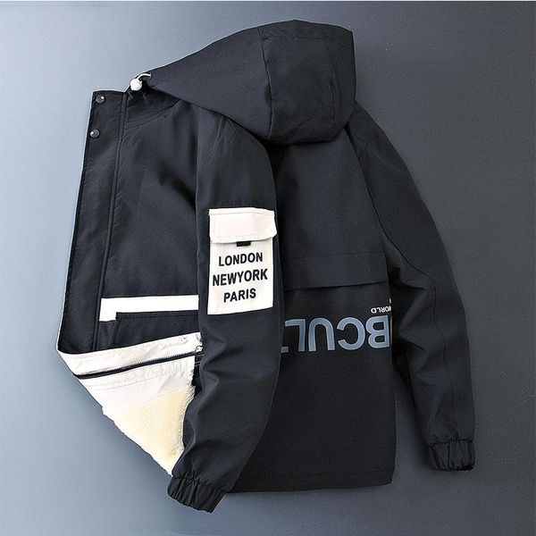men's jackets 2021 fashion autumn winter fleece hooded jacket warm cotton-padded plus velvet thick coat daily wear clothes, Black;brown
men's jackets 2021 fashion autumn winter fleece hooded jacket warm cotton-padded plus velvet thick coat daily wear clothes, Black;brown
