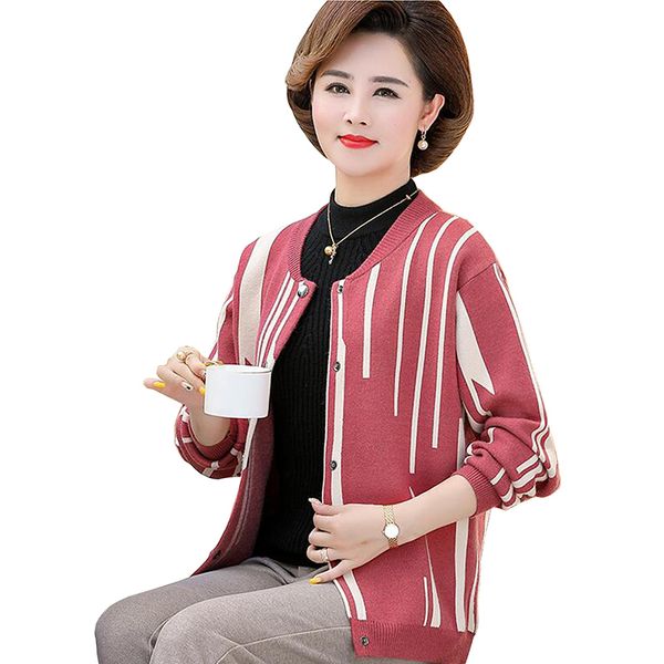 sweaters autumn cardigans women middle-aged mother clothes long sleeve open stitch loose sweater jacket female knit coat, White;black
sweaters autumn cardigans women middle-aged mother clothes long sleeve open stitch loose sweater jacket female knit coat, White;black