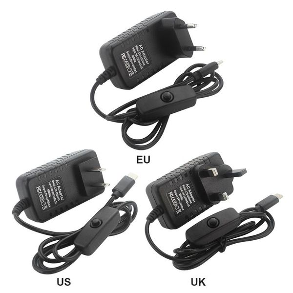 smart power plugs 1m 5v 3a type c supply charger usb adapter with on/off switch eu us uk plug for raspberry pi 4 model b 4b
smart power plugs 1m 5v 3a type c supply charger usb adapter with on/off switch eu us uk plug for raspberry pi 4 model b 4b