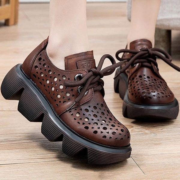 sandals summer retro casual thick-soled for women 2021 genuine cow leather lace-up wedge hollow sneaker soft comfortable shoes, Black
sandals summer retro casual thick-soled for women 2021 genuine cow leather lace-up wedge hollow sneaker soft comfortable shoes, Black