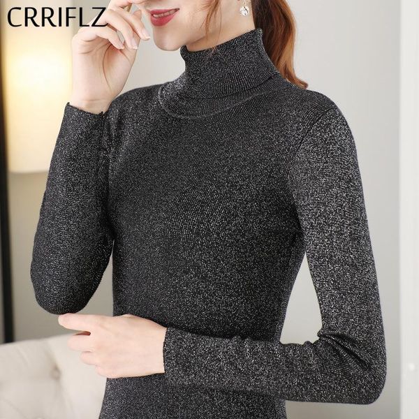 women's sweaters autumn winter turtleneck knitted tight sweater women 2021 solid bright silk pullovers cotton office lady crriflz, White;black
women's sweaters autumn winter turtleneck knitted tight sweater women 2021 solid bright silk pullovers cotton office lady crriflz, White;black