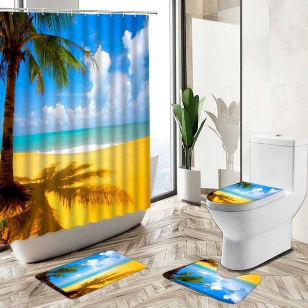 shower curtains ocean beach scenery curtain natural landscape bathroom set green palm tree summer non-slip carpet toilet cover floor mat
shower curtains ocean beach scenery curtain natural landscape bathroom set green palm tree summer non-slip carpet toilet cover floor mat
