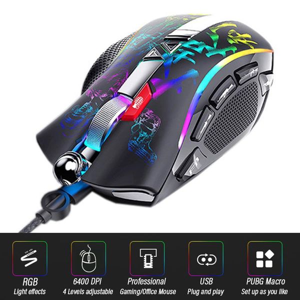 ergonomic professional pubg gaming mouse computer-mice gamer wired lapusb-cable optical macro 6400dpi mice
ergonomic professional pubg gaming mouse computer-mice gamer wired lapusb-cable optical macro 6400dpi mice