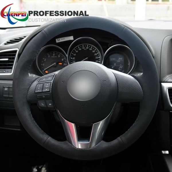 steering wheel covers diy hand-sewn non-slip black suede cover for 2 cx-5 cx-3 3 6 car interior accessories
steering wheel covers diy hand-sewn non-slip black suede cover for 2 cx-5 cx-3 3 6 car interior accessories