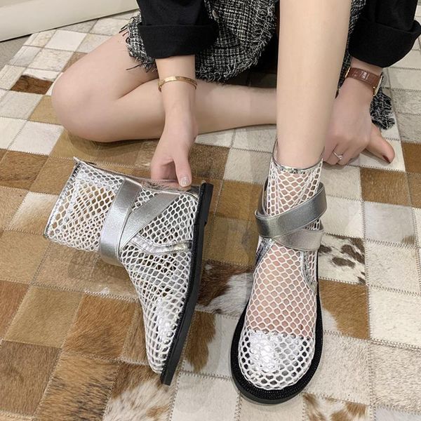 rimocy 2021 spring woman fashion flat sandals mesh hollow out summer boots women back zipper leather high booties mujer, Black
rimocy 2021 spring woman fashion flat sandals mesh hollow out summer boots women back zipper leather high booties mujer, Black