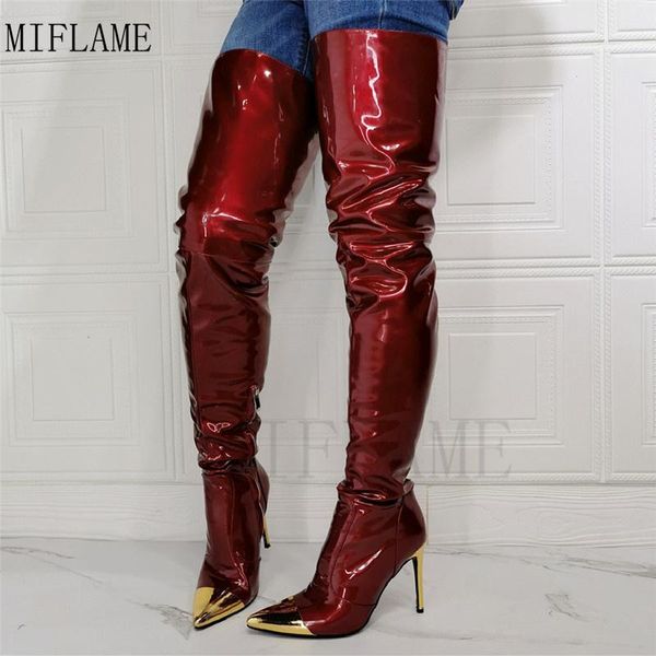 boots women autumn over the knee fashion pointed toe patent leather golden heel thigh female nightclub big size, Black
boots women autumn over the knee fashion pointed toe patent leather golden heel thigh female nightclub big size, Black