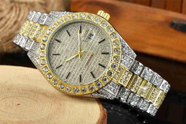 2021 fashion men's watch 41mm diamond surface stainless steel folding buckle quartz mens sports watches, Slivery;brown
2021 fashion men's watch 41mm diamond surface stainless steel folding buckle quartz mens sports watches, Slivery;brown