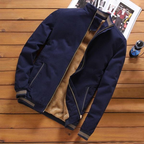 men's jackets monerffi fleece thick warm jacket mens 2021 autumn winter bomber casual coats male outerwear 4xl overcoat, Black;brown 
men's jackets monerffi fleece thick warm jacket mens 2021 autumn winter bomber casual coats male outerwear 4xl overcoat, Black;brown