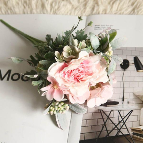 decorative flowers & wreaths 26.5cm artificial wedding decoration silk rose fake plastic branches with leaves home el decor
decorative flowers & wreaths 26.5cm artificial wedding decoration silk rose fake plastic branches with leaves home el decor