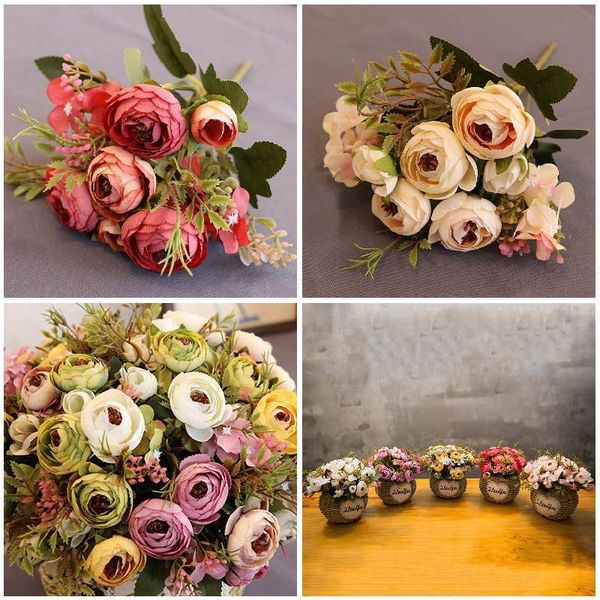 decorative flowers & wreaths artificial decorations silk fake tea rose floral camellia for wedding party home decoration bouquet est
decorative flowers & wreaths artificial decorations silk fake tea rose floral camellia for wedding party home decoration bouquet est