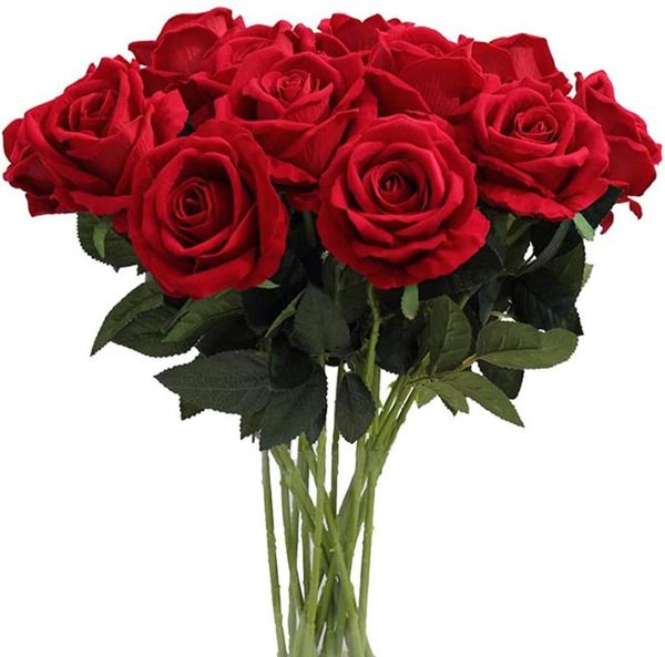 decorative flowers & wreaths 10pcs 52cm long artificial red fake rose home decor for bridal wedding bouquet birthday party garden
decorative flowers & wreaths 10pcs 52cm long artificial red fake rose home decor for bridal wedding bouquet birthday party garden