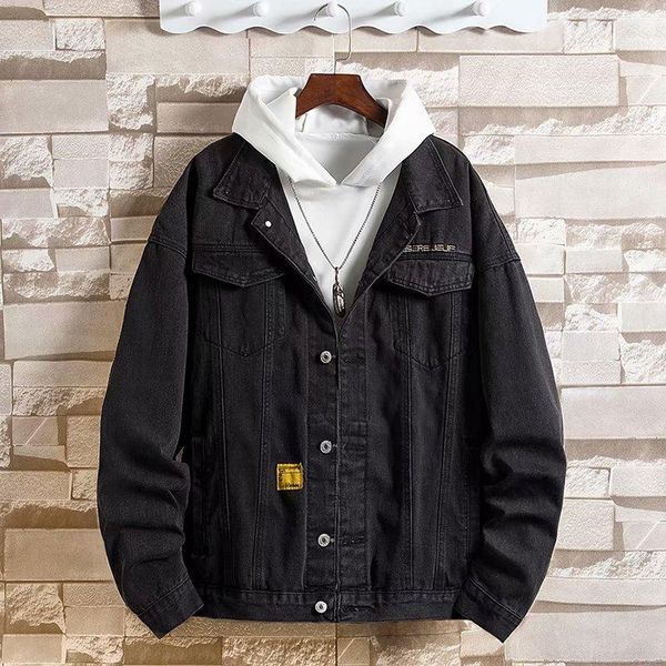 men's jackets fashion brand embroidered denim jacket 2021 spring and autumn personality labeling niche korean trend black, Black;brown
men's jackets fashion brand embroidered denim jacket 2021 spring and autumn personality labeling niche korean trend black, Black;brown
