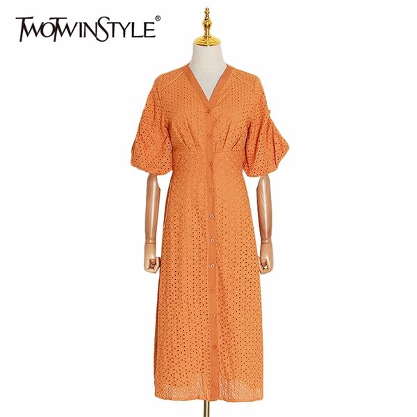 summer vintage solid women dress v neck puff sleeve high waist button hollow out midi dresses female fashion 210520, Black;gray
summer vintage solid women dress v neck puff sleeve high waist button hollow out midi dresses female fashion 210520, Black;gray