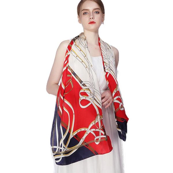 scarves women's 100% silk scarf vintage long party shawl wraps beach sunscreen cape accessories with shirt suit 173*55cm, Blue;gray
scarves women's 100% silk scarf vintage long party shawl wraps beach sunscreen cape accessories with shirt suit 173*55cm, Blue;gray