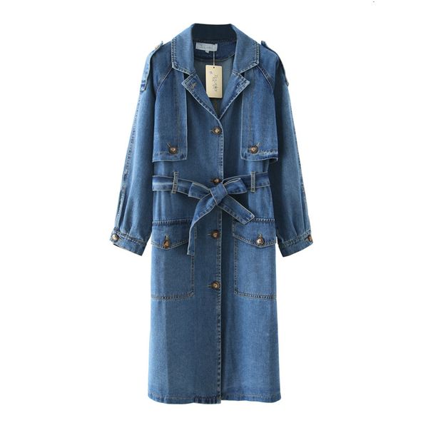 oversize denim trench coat women spring autumn cotton jean outerwear plus size long windbreaker casual cardigan clothes, White
oversize denim trench coat women spring autumn cotton jean outerwear plus size long windbreaker casual cardigan clothes, White