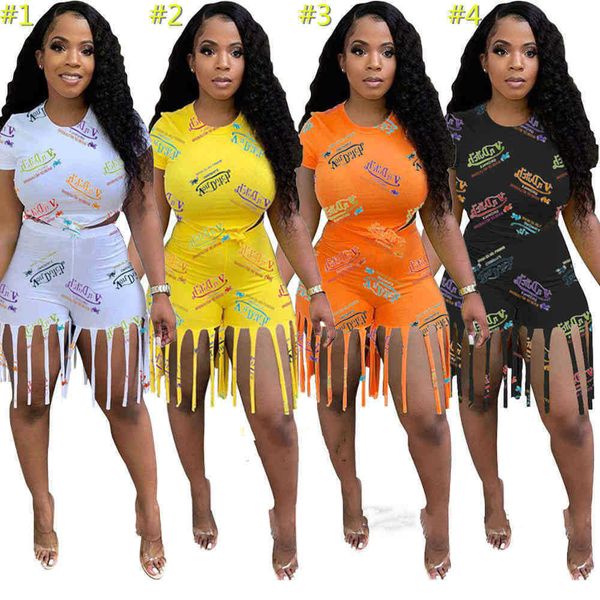 summer women tracksuits two pieces pants short set outfits fashion letter printed short sleeve t-shirt + tassel shorts sportswear plus size, Gray
summer women tracksuits two pieces pants short set outfits fashion letter printed short sleeve t-shirt + tassel shorts sportswear plus size, Gray