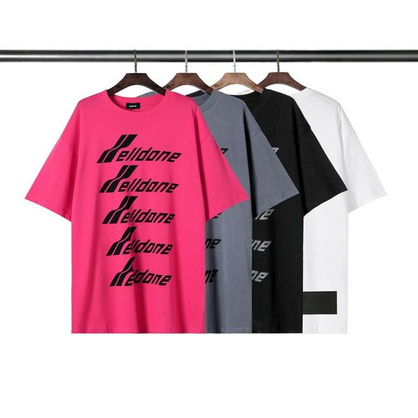men's t-shirts we11done pure cotton short-sleeved men women round neck all-match fabric harajuku casual t-shirt, White;black
men's t-shirts we11done pure cotton short-sleeved men women round neck all-match fabric harajuku casual t-shirt, White;black