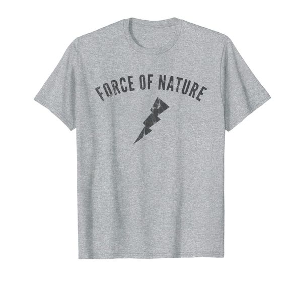 force of nature dark t-shirt, White;black