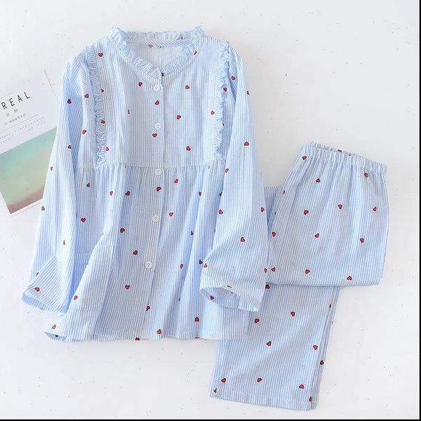 100% cotton gauze vertical stripes womens sleepwears maternity wear long sleeve pajamas set round neck lactation clothing breastfeeding suit, Black;red
100% cotton gauze vertical stripes womens sleepwears maternity wear long sleeve pajamas set round neck lactation clothing breastfeeding suit, Black;red