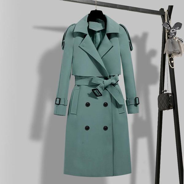 women's trench coats autumn winter elegant women double breasted solid coat vintage turn-down collar warm with belt, Tan;black
women's trench coats autumn winter elegant women double breasted solid coat vintage turn-down collar warm with belt, Tan;black