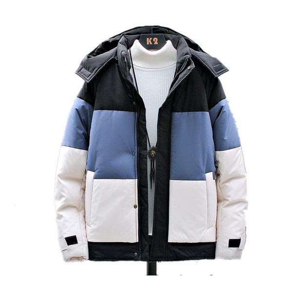 winter down jacket men thicken patchwork hooded warm parka male casual waterproof korean trend coats windbreaker 3xl 4xl, Black
winter down jacket men thicken patchwork hooded warm parka male casual waterproof korean trend coats windbreaker 3xl 4xl, Black