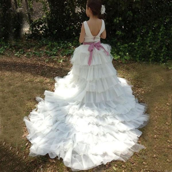 girl's dresses pink puffy princess kids real image flower girl with bow pearls for wedding party birthday ball gowns, Red;yellow
girl's dresses pink puffy princess kids real image flower girl with bow pearls for wedding party birthday ball gowns, Red;yellow