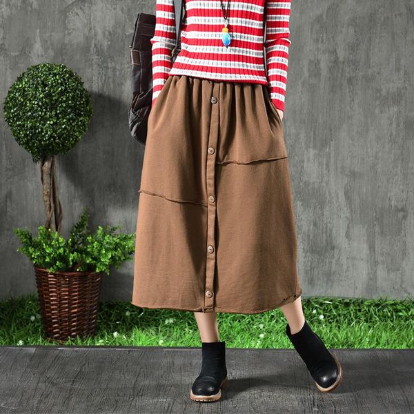 skirts autumn skirt women retro loose spliced elastic waist pocket button blended casual female 2021 mori girl, Black
skirts autumn skirt women retro loose spliced elastic waist pocket button blended casual female 2021 mori girl, Black