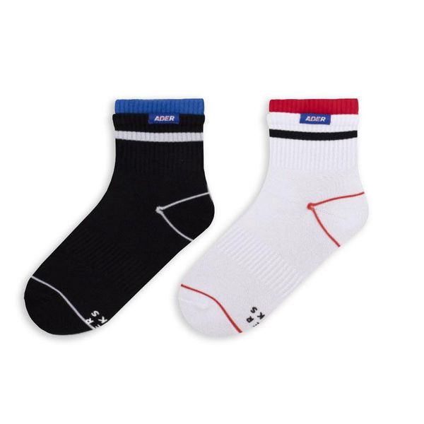 men's socks double screw label sewing ader breathable sports street women's fashion, Black
men's socks double screw label sewing ader breathable sports street women's fashion, Black