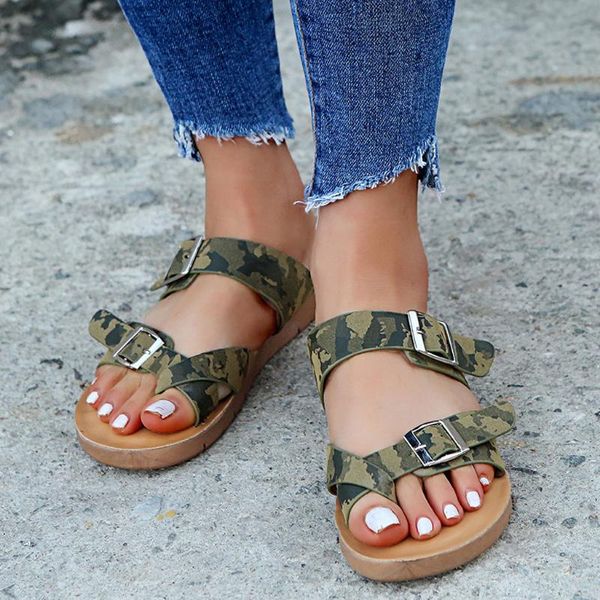 women shoes summer sandals fashion women's retro buckle-strap flat bottom roman for ladies, Black
women shoes summer sandals fashion women's retro buckle-strap flat bottom roman for ladies, Black
