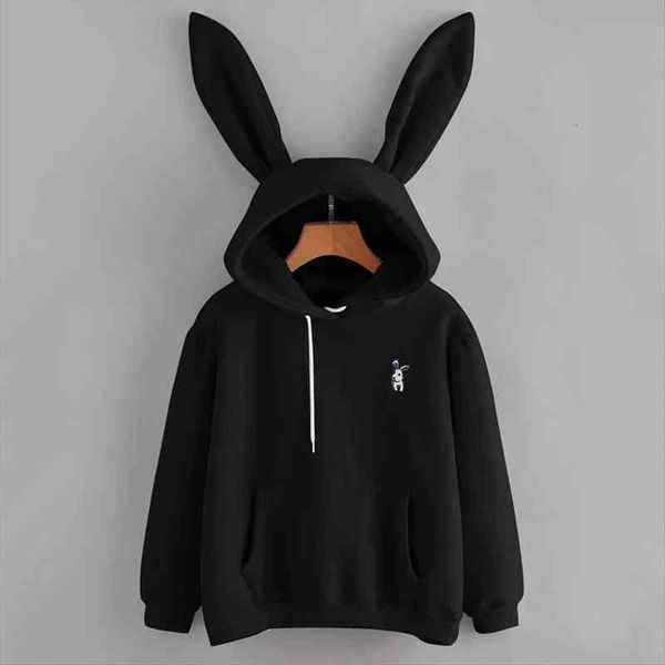 autumn winter women hoodies kawaii rabbit ears fashion hoody casual solid color warm sweatshirt for women, Black
autumn winter women hoodies kawaii rabbit ears fashion hoody casual solid color warm sweatshirt for women, Black
