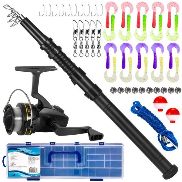 fishing rod and reel combo spinning 51pcs tackle set with case lures accessories random boat rods
fishing rod and reel combo spinning 51pcs tackle set with case lures accessories random boat rods
