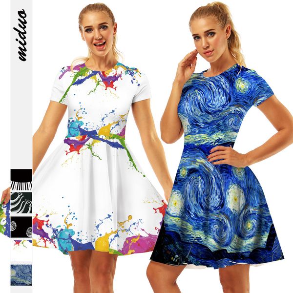 digital printing round neck a-line jumpsuit short skirt women's fashion in autumn and winter, Black
digital printing round neck a-line jumpsuit short skirt women's fashion in autumn and winter, Black