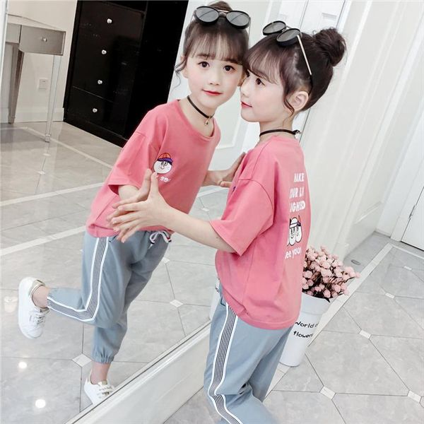 casual summer short sleeve t shirt and pant kids girls clothes set cartoon costume teenage o neck 3 13 year, White
casual summer short sleeve t shirt and pant kids girls clothes set cartoon costume teenage o neck 3 13 year, White