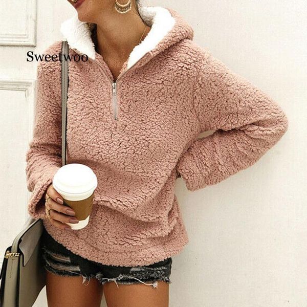 faux fur fluffy teddy oversized hoodies for women pullovers fleece casual zipper clothes 2021 women's & sweatshirts, Black
faux fur fluffy teddy oversized hoodies for women pullovers fleece casual zipper clothes 2021 women's & sweatshirts, Black