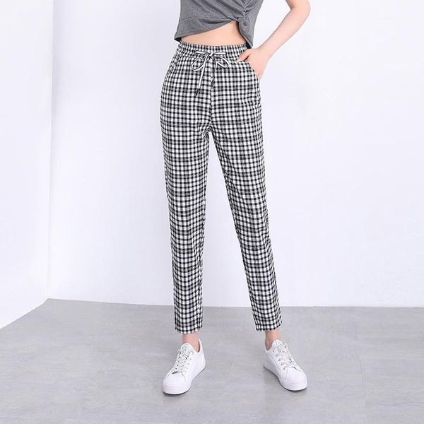 women's pants & capris fashion plaid pencil for women high waist plus size 4xl slim casual harem trousers 2021 summer female elegant vi, Black;white
women's pants & capris fashion plaid pencil for women high waist plus size 4xl slim casual harem trousers 2021 summer female elegant vi, Black;white