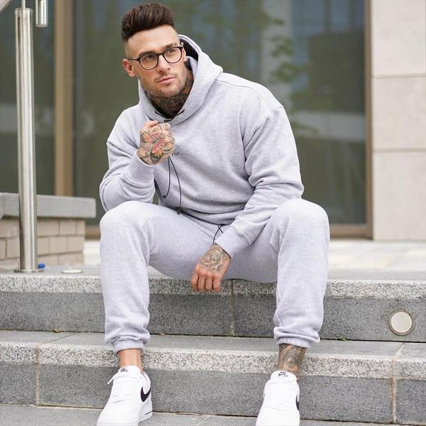 autumn winter sports suit outdoor mens tracksuits running sport loose hoodie fitness trousers, Gray
autumn winter sports suit outdoor mens tracksuits running sport loose hoodie fitness trousers, Gray