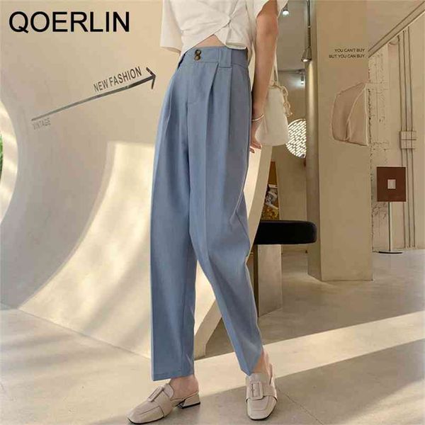 black suit pants women high waist pant flat pocket office ladies fashion loose casual straight trouser plus size 210601, Black;white
black suit pants women high waist pant flat pocket office ladies fashion loose casual straight trouser plus size 210601, Black;white